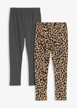 Niños bonprix bonprix Leggings confeccionados con una mezcla de algodón ecológico orgánico (2 unidades)