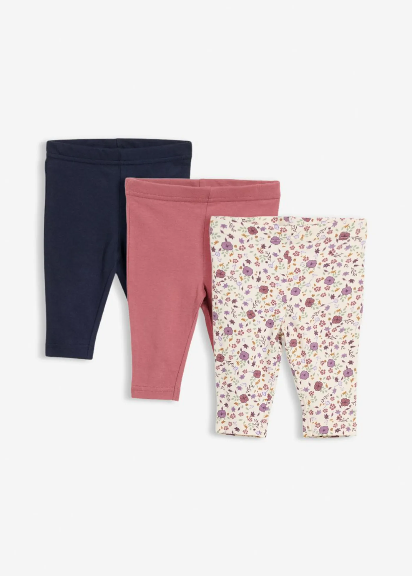 Niños bonprix bonprix Leggings de algodón orgánico puro (3 unidades)
