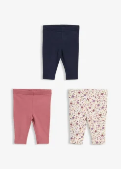 Niños bonprix bonprix Leggings de algodón orgánico puro (3 unidades)