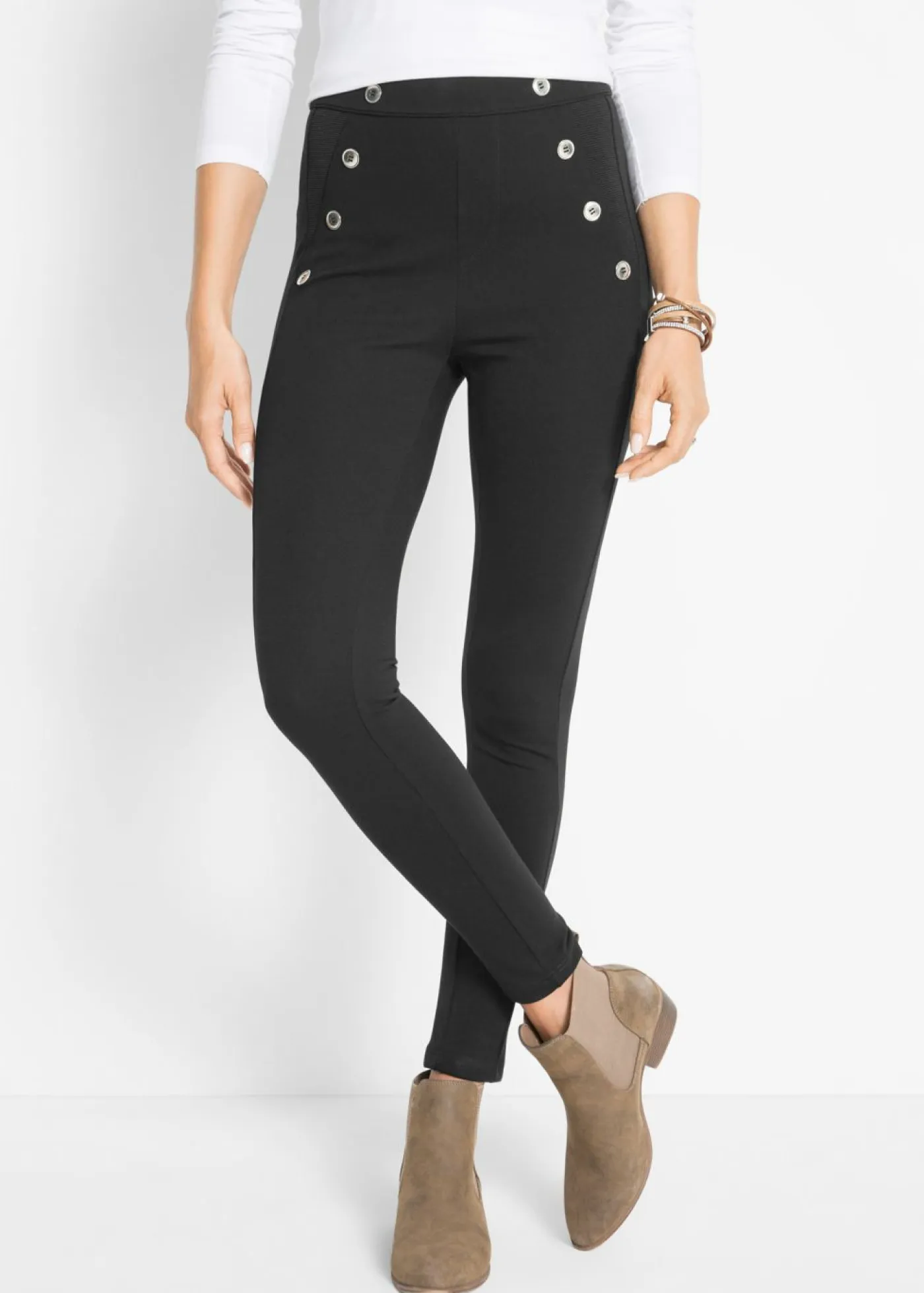 Mujer bonprix bonprix Leggings de cómodo Punto di Roma