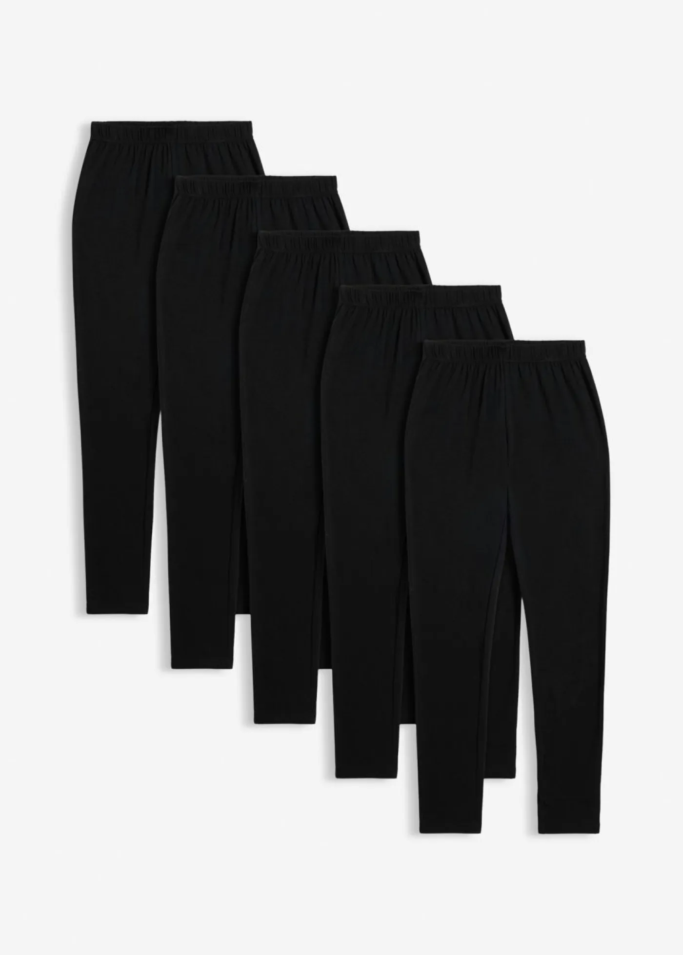 Niños bonprix bonprix Leggings de mezcla de algodón orgánico elástico (5 unidades)