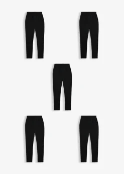 Niños bonprix bonprix Leggings de mezcla de algodón orgánico elástico (5 unidades)