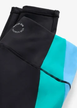 Mujer bonprix bonprix Leggings deportivos cómodos de material de secado rápido en colores en contraste