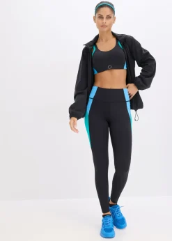 Mujer bonprix bonprix Leggings deportivos cómodos de material de secado rápido en colores en contraste