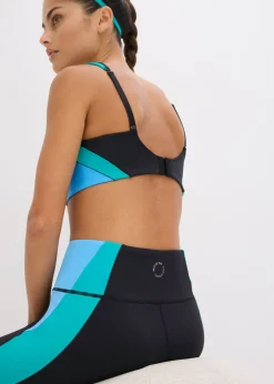 Mujer bonprix bonprix Leggings deportivos cómodos de material de secado rápido en colores en contraste