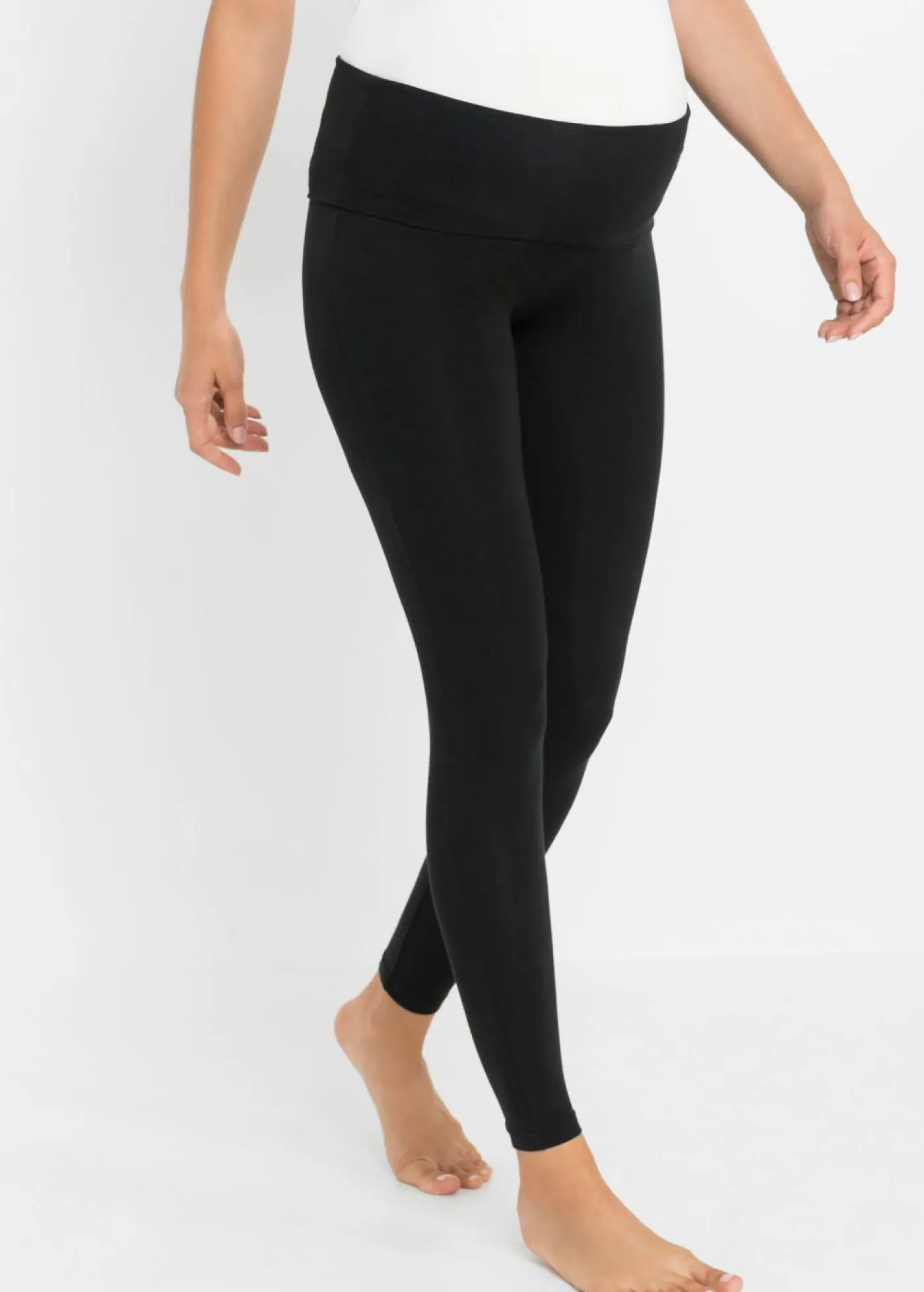 bonprix bonprix Premamá Y Lactancia|Ropa Para Dormir>Leggings premamá de algodón orgánico Negro