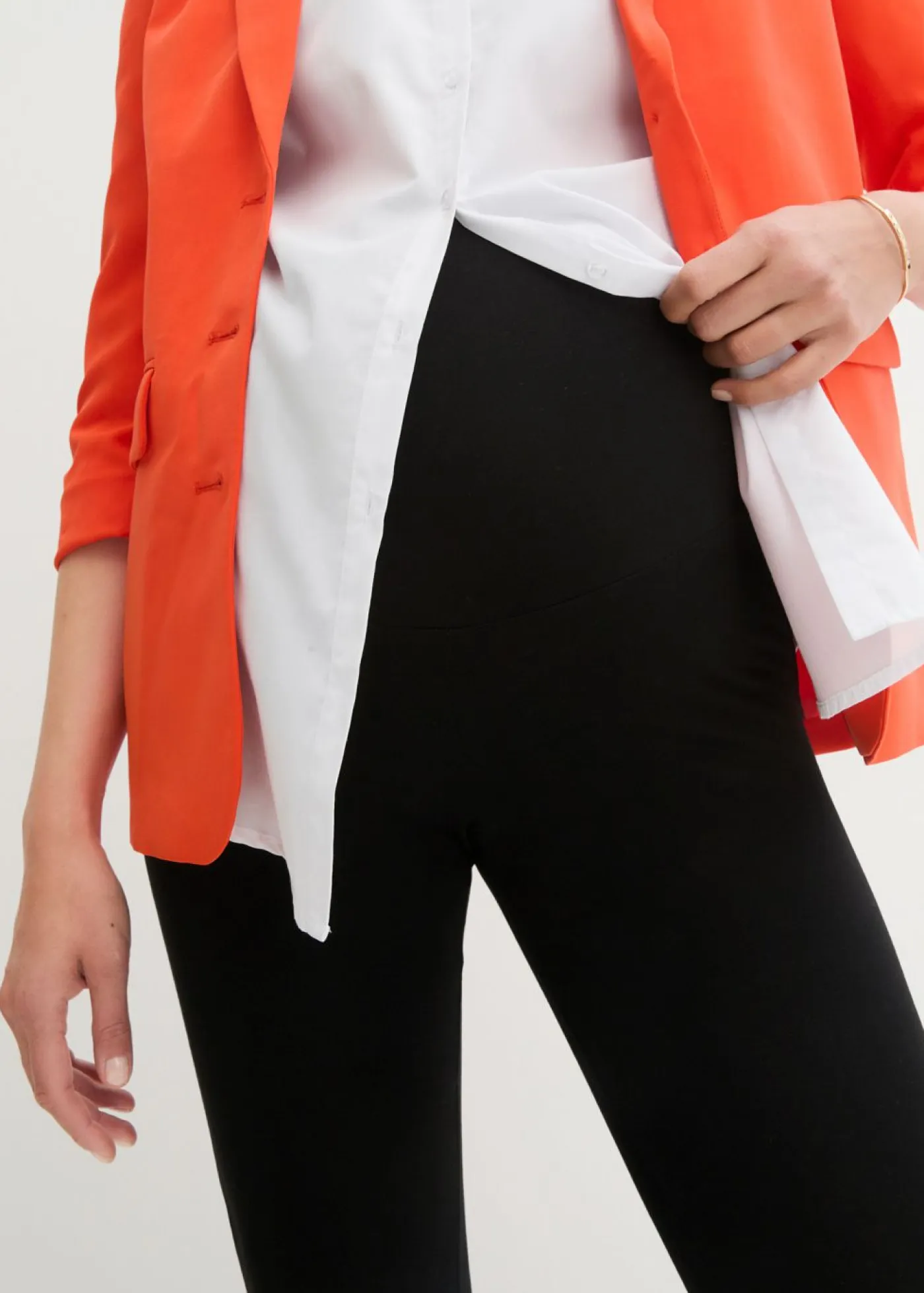 bonprix bonprix Premamá>Leggings premamá de algodón orgánico (2 unidades) Negro-negro