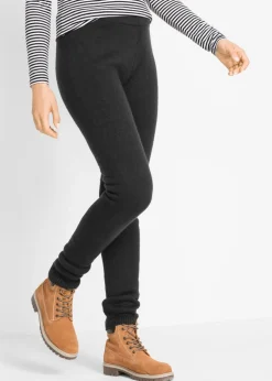 Mujer bonprix bonprix Leggings térmico con terminaciones en canalé