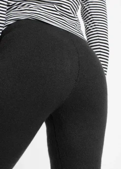 Mujer bonprix bonprix Leggings térmico con terminaciones en canalé