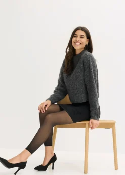 Mujer bonprix bonprix Leggings térmicos de 50 den con aspecto transparente, control de abdomen y efecto push-up