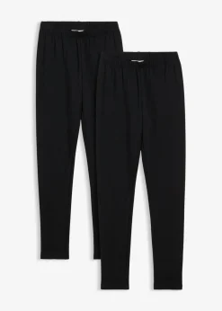 bonprix bonprix Ropa 9 A 16 Años·Pantalones Y Leggings|Ropa 9 A 16 Años·Packs De Ropa>Leggings térmicos (2 unidades) Negro