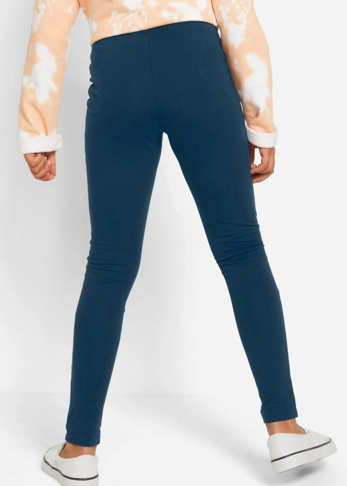 bonprix bonprix Ropa 9 A 16 Años·Pantalones Y Leggings|Ropa 9 A 16 Años·Packs De Ropa>Leggings (3 unidades) Azul oscuro + turquesa oscuro + gris claro jaspeado