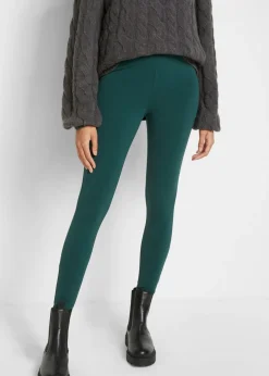 bonprix bonprix Básicos|Pantalones>Leggings (2 unidades) rubí+verde intenso