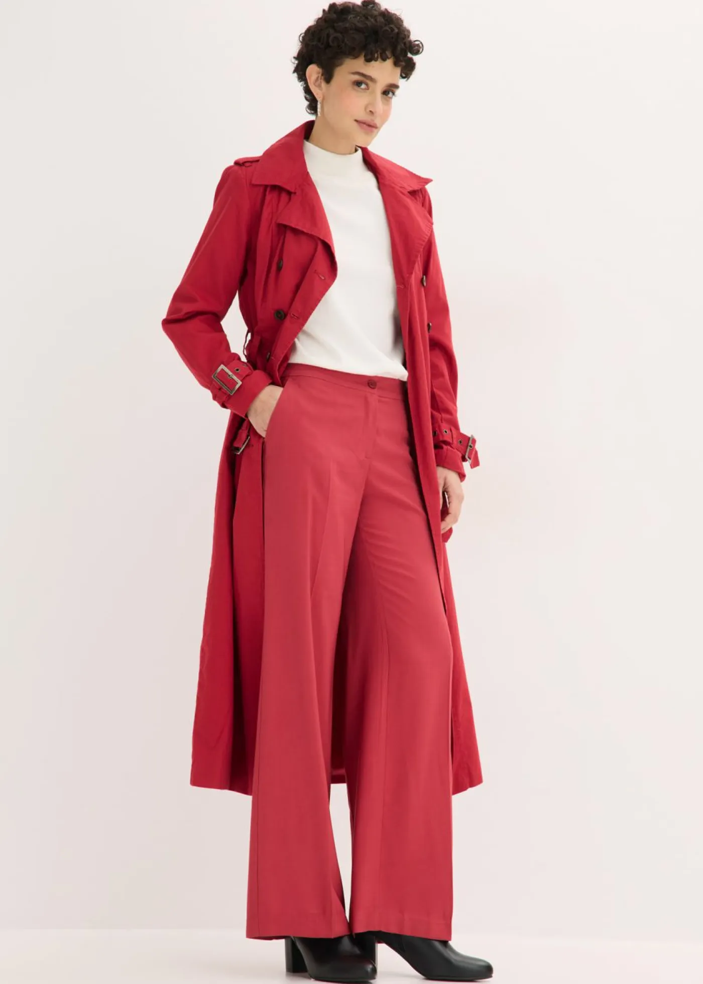 Mujer bonprix bonprix Ligero pantalón Marlene con viscosa