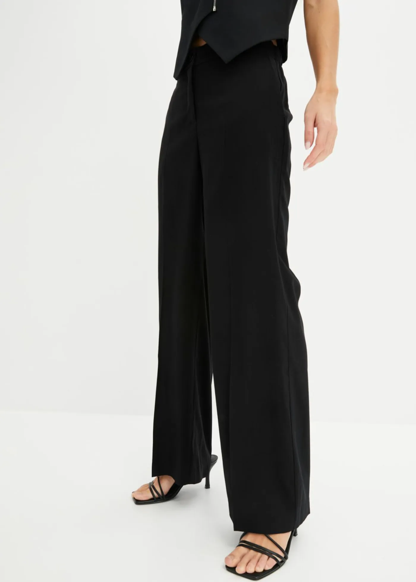 bonprix bonprix Pantalones|Novedades>Ligero pantalón Marlene con viscosa Negro