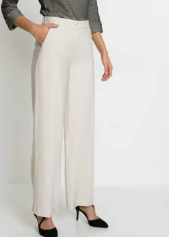 bonprix bonprix Pantalones|Novedades>Ligero pantalón Marlene con viscosa Beige