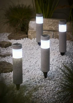 bonprix bonprix Lámpara decorativa solar para iluminación de caminos (4 unidades)