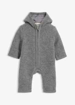 bonprix bonprix Bodies Y Conjuntos>Mano con aspecto de lana y capucha Gris claro moteado