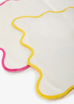 bonprix bonprix Mantel individual con borde ondulado (2 unidades)