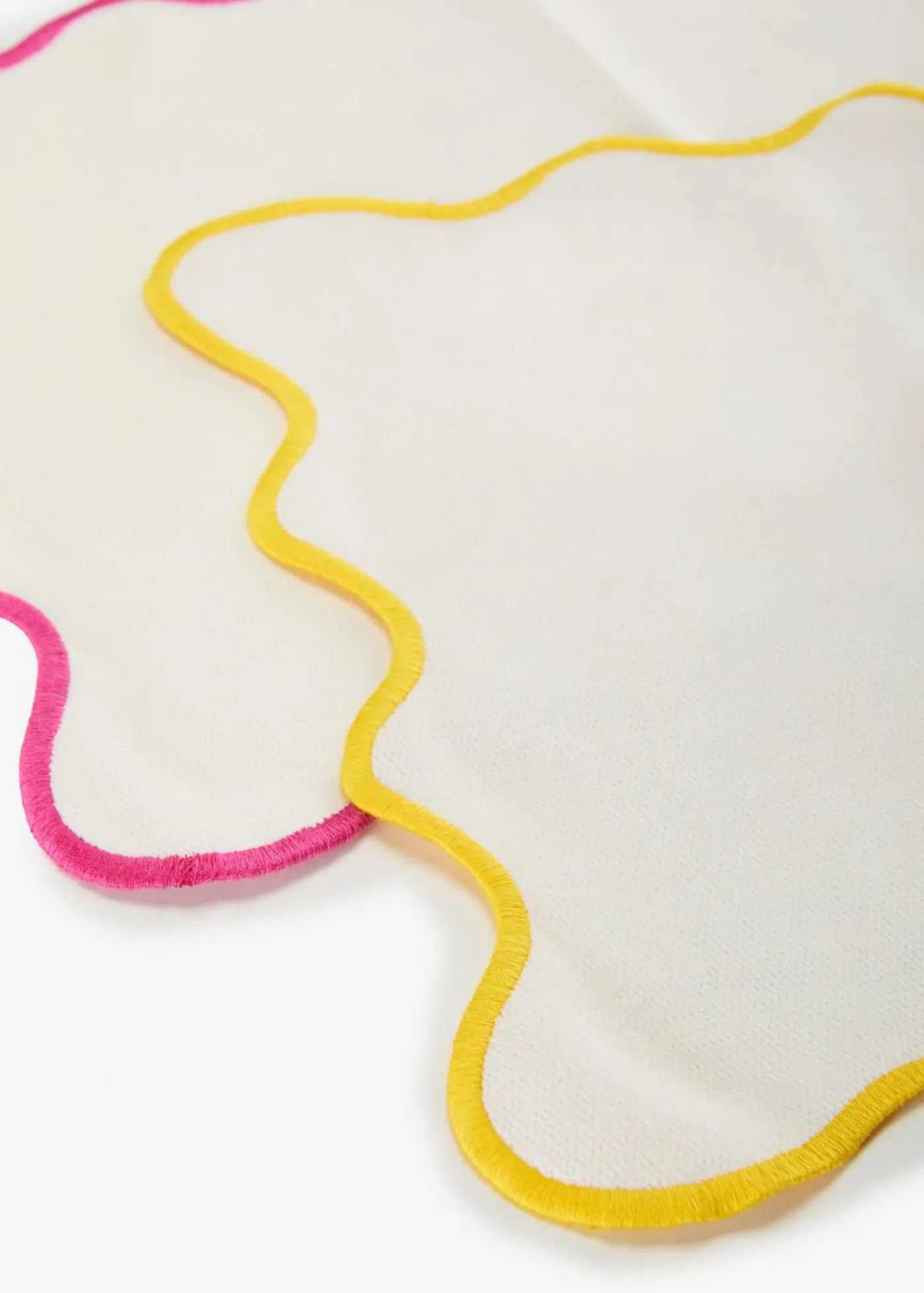 bonprix bonprix Mantel individual con borde ondulado (2 unidades)