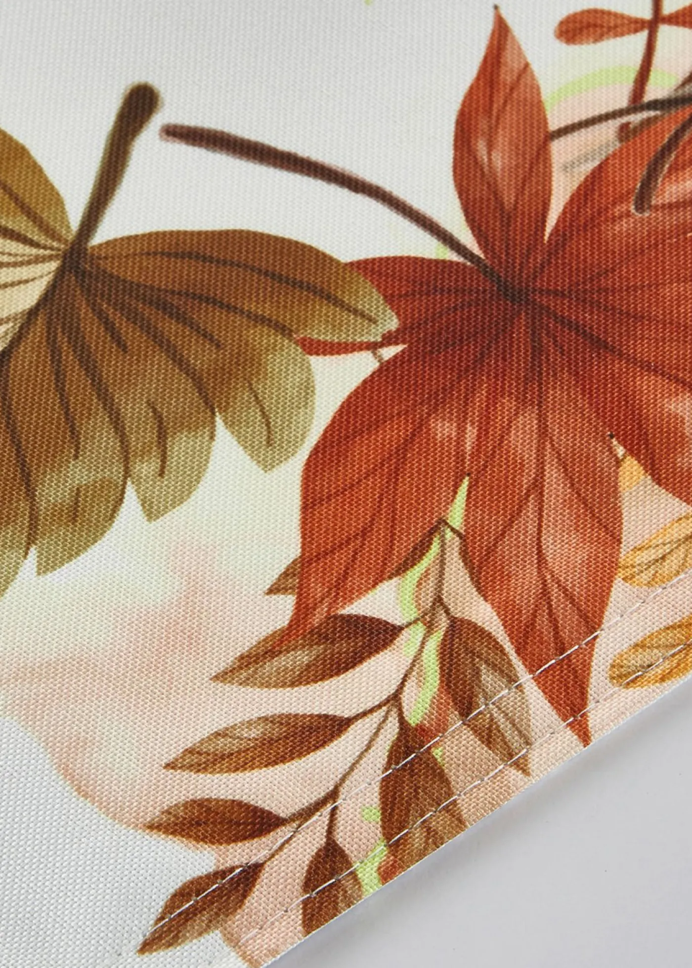 bonprix bonprix Vajilla|Manteleria Y Ropa De Cama>Manteles individuales con estampado de hojas (4 unidades) Marrón-blanco