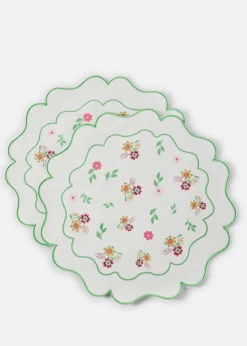 bonprix bonprix Manteles individuales redondos con bordado (2 unidades)