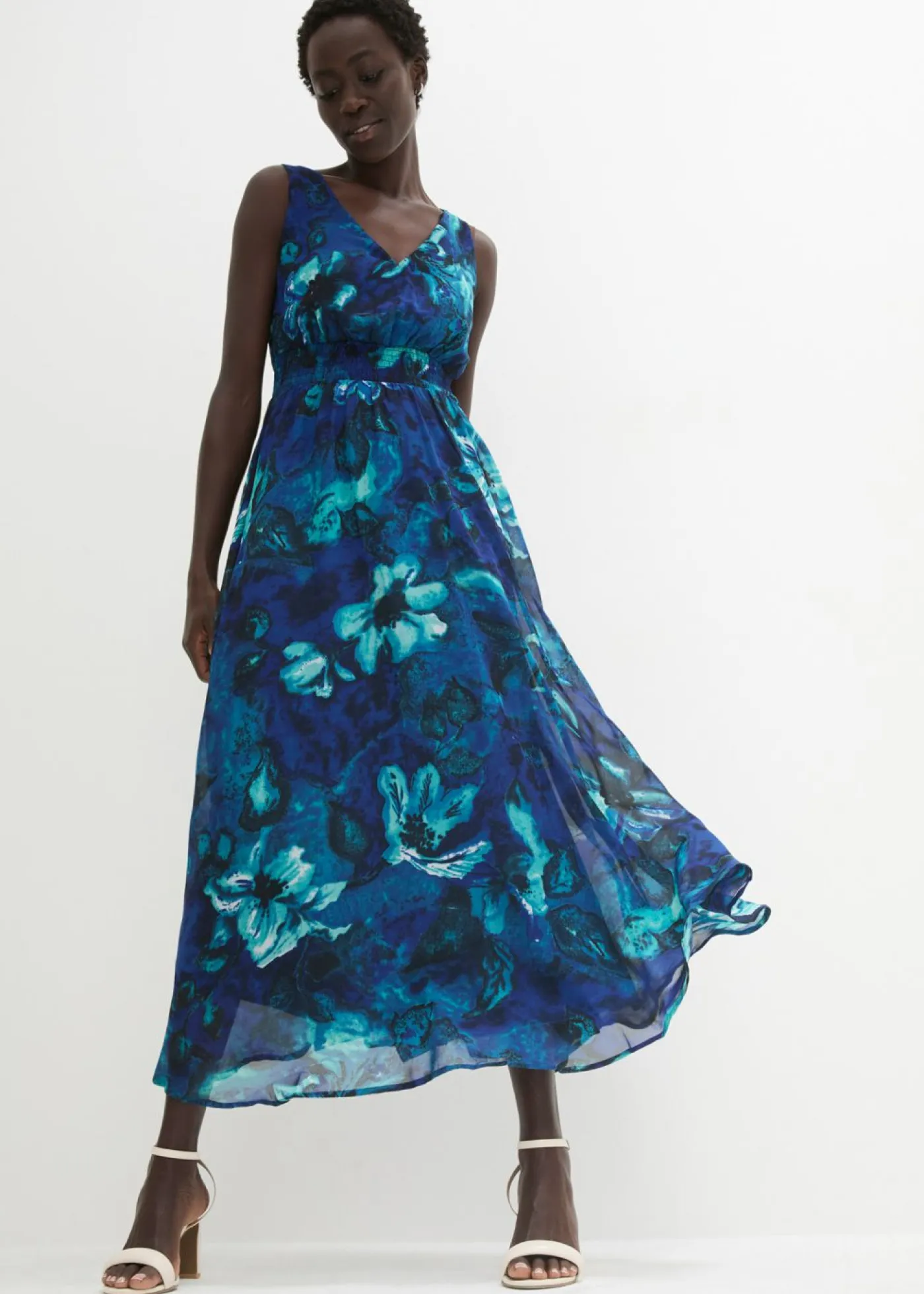 Mujer bonprix bonprix Maxivestido con estampado tropical