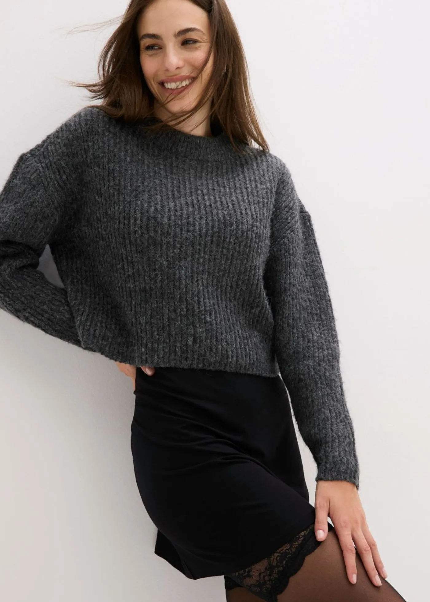 bonprix bonprix Lencería Sexy|Medias, Panties Y Calcetines>Medias de sujeción con encaje 20 den Negro