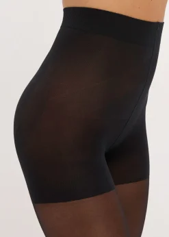 Mujer bonprix bonprix Medias opacas con efecto push up + Belly Control + cintura cómoda + compresión, 50 DEN