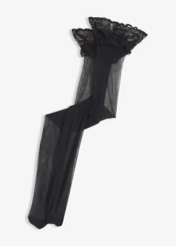 Mujer bonprix bonprix Medias sin liguero con encaje de 20 den