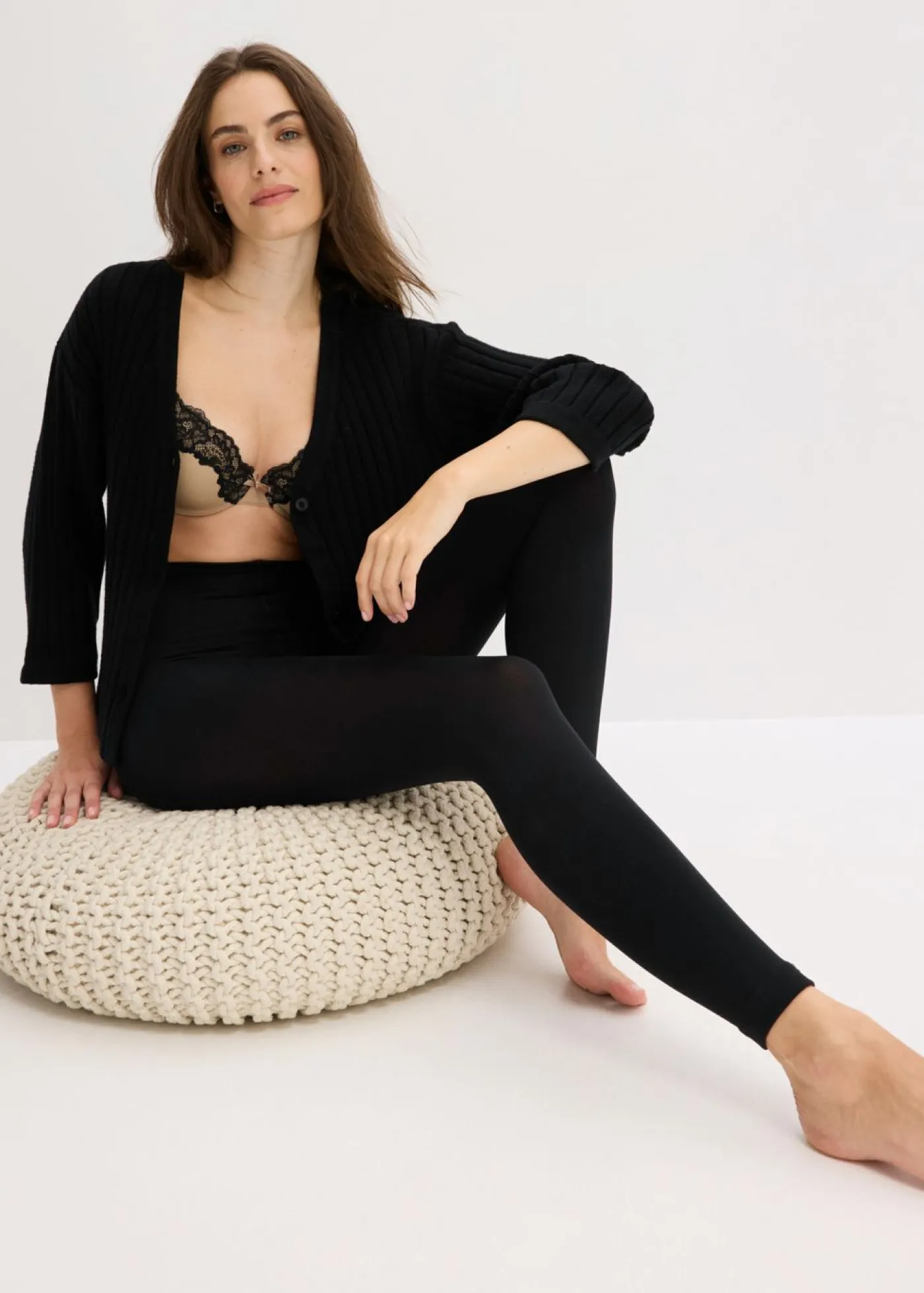 bonprix bonprix Ropa Interior Térmica|Pantalones>Medias térmicas, 140 den Negro