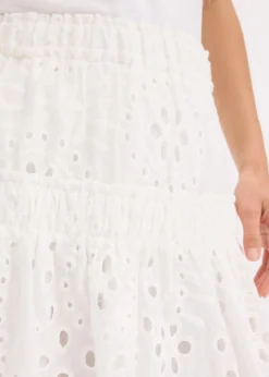 Mujer bonprix bonprix Minifalda con bordado calado