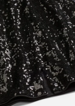 bonprix bonprix Faldas>Minifalda con lentejuelas Negro