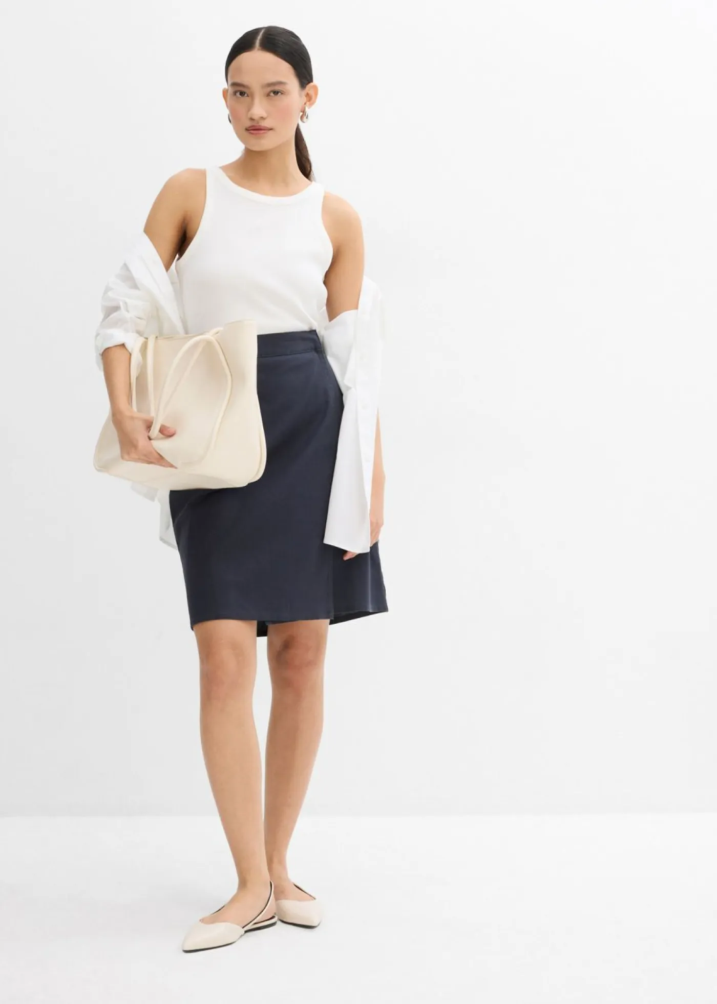 Mujer bonprix bonprix Minifalda de sarga