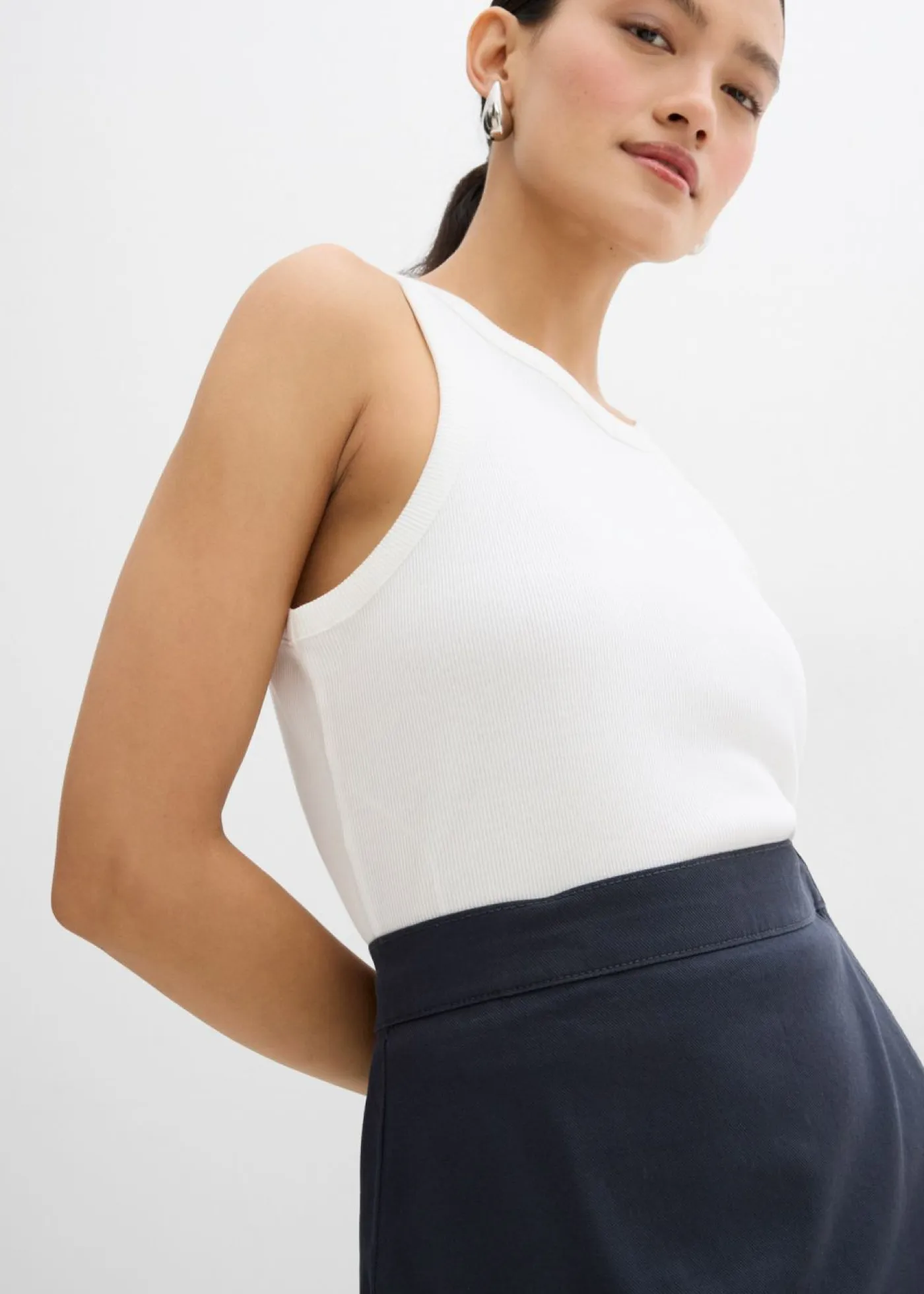 Mujer bonprix bonprix Minifalda de sarga