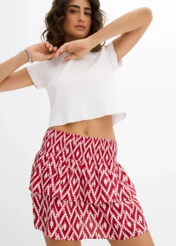 Mujer bonprix bonprix Minifalda de viscosa fluida