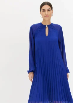 Mujer bonprix bonprix Minivestido de gasa fina con plisado