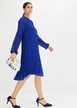 Mujer bonprix bonprix Minivestido de gasa fina con plisado