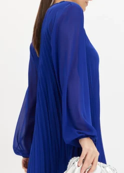 Mujer bonprix bonprix Minivestido de gasa fina con plisado