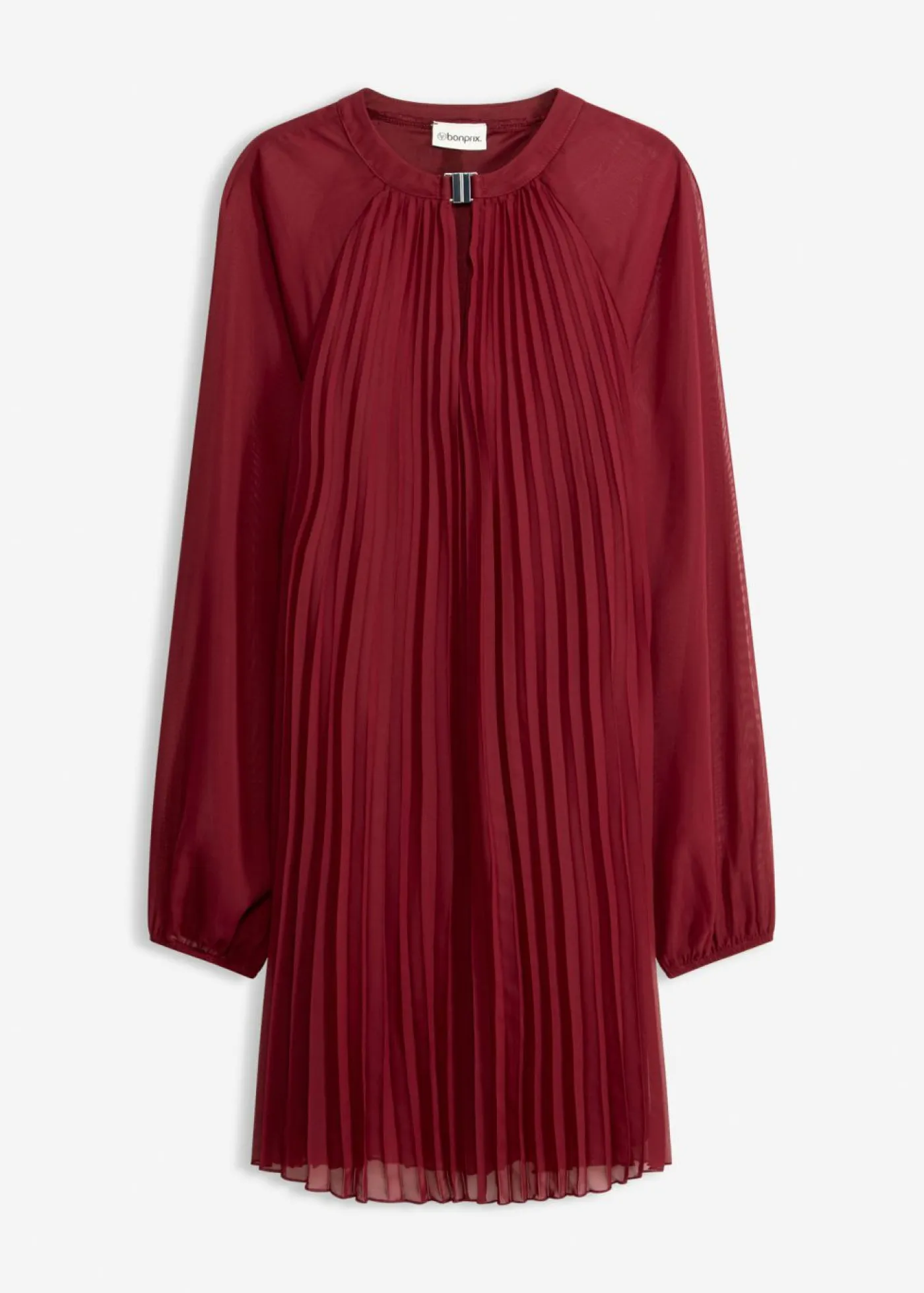 Mujer bonprix bonprix Minivestido de gasa fina con plisado