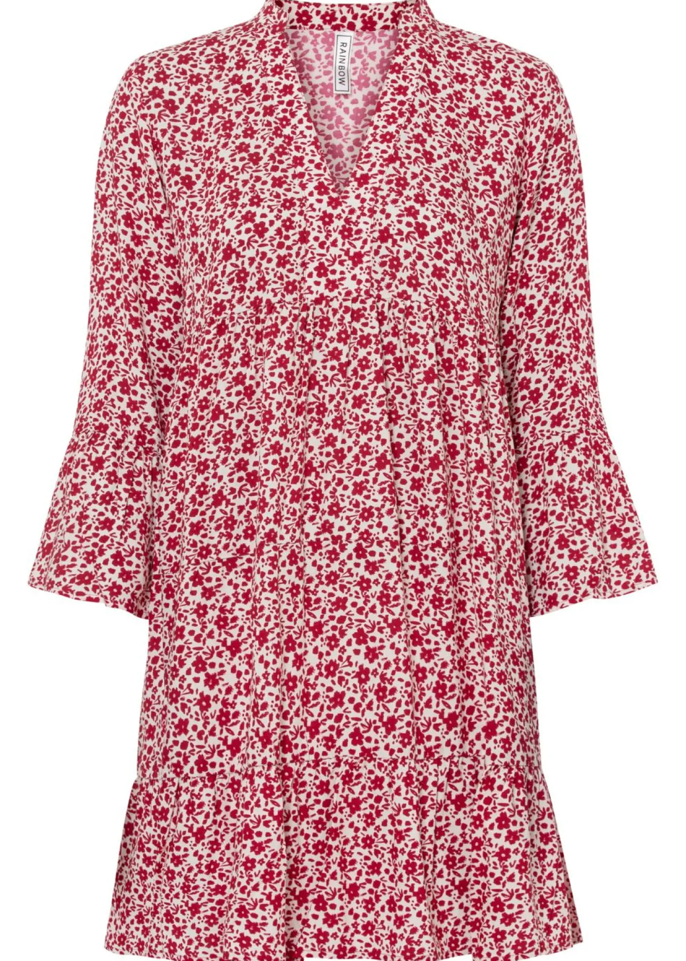 Mujer bonprix bonprix Minivestido de viscosa fluida con volantes