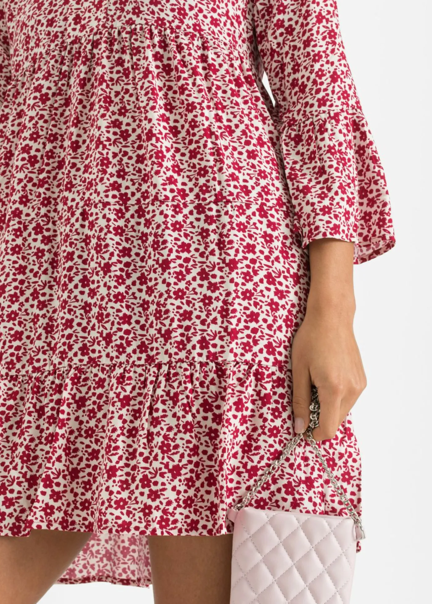 Mujer bonprix bonprix Minivestido de viscosa fluida con volantes