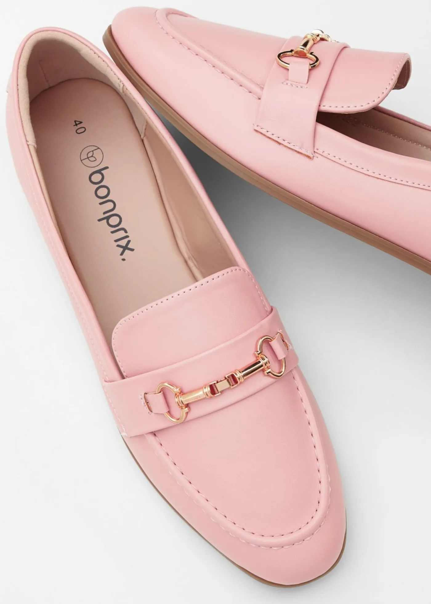 bonprix bonprix Tendencias·Zapatos Veganos|Zapatos Primavera-Verano>Mocasines con hebilla rosa pálido