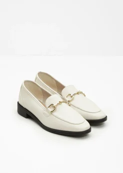 bonprix bonprix Mocasines|Zapatos Primavera-Verano>Mocasines con hebilla blanco perla