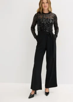 Mujer bonprix bonprix Mono con bordado de lentejuelas