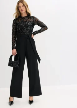 Mujer bonprix bonprix Mono con bordado de lentejuelas