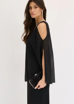 Mujer bonprix bonprix Mono con capa y adornos de piedras brillantes