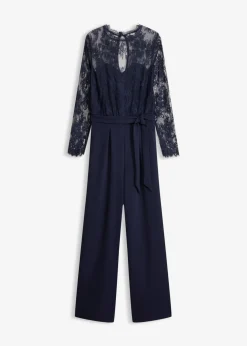 bonprix bonprix Monos|Novedades>Mono con encaje Azul marino