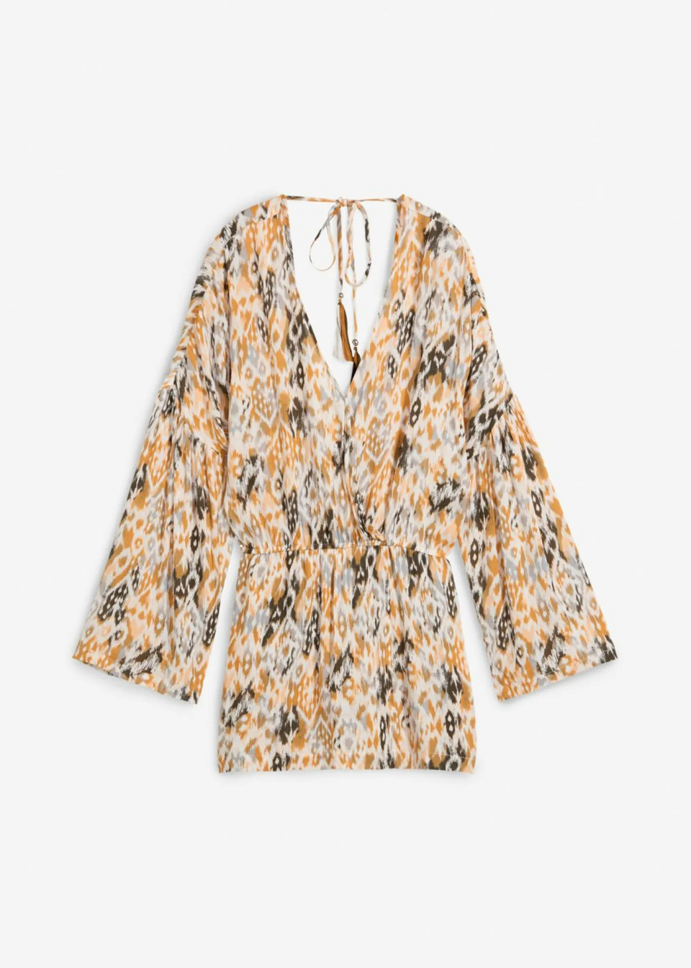 bonprix bonprix Monos>Mono corto de viscosa fluida Blanco