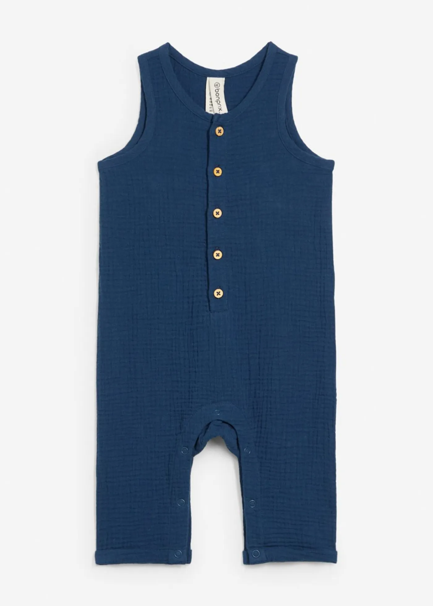 bonprix bonprix Bodies Y Conjuntos>Mono de muselina de algodón puro Azul almirante